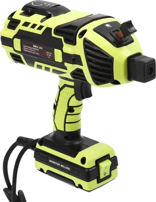 Produktbild von Handschweißgerät - MMA/ARC IGBT-Inverter - 20–120A einstellbar - 220V EU-Stecker - 4,6 kW - Elektroden Ø 2,5–3,2 mm - Gelb