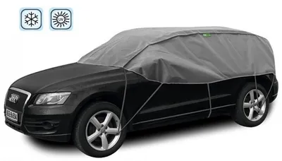 Produktbild von KEGEL Autoabdeckung Schutzhülle Halbgarage Winter Sommer Innenbereich Außenbereich 300-330cm 85cm SUV