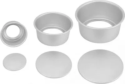 Image de Moules à gâteaux en aluminium empilables, 2 niveaux, anodisés.