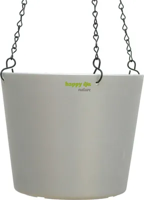 Produktbild von Kunststoff Blumenampel Florenz silber Ø 19.8 cm Höhe 17.5 cm