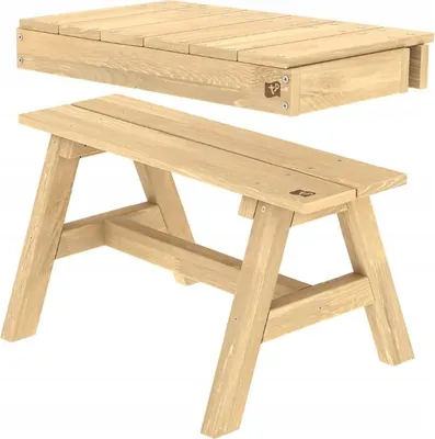 Produktbild von TP Toys | Gartentischset - mit Bank - Holz - für Kinder - stabil und umweltfreundlich