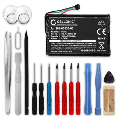 Produktbild von CELLONIC Akku kompatibel mit Garmin 010-01316-00, A3AVDG03, 361-00035-03