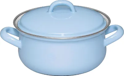 Produktbild von Kasserolle Emaille 16cm Blue Light Riess