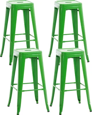 Produktbild von 4er Set Barhocker HLO-CP21 grün