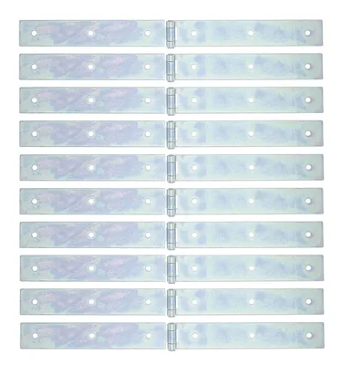 Obrázek produktu pro Alberts 10 x závěs na bednu 400x35 mm pozinkovaný robustní závěs na bednu pro dřevěné truhly a bedny
