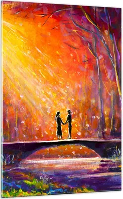 Produktbild von Bilder auf glas - Einteilig - Wald Baum Natur - 70x100cm - Glasbilder - Wandbilder - Bilder - zum Aufhängen bereit - Wanddekoration aus Glas - Glas Bilder - Wandbild auf Glas - GPA70x100-3965