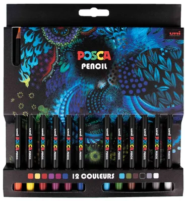 Produktbild von POSCA Bunstifte PENCIL KPE200 12er Kartonetui