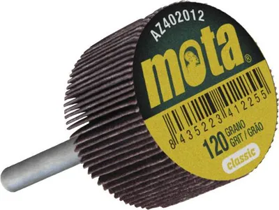 Zdjęcie produktu dla Szczotka lamelowa z trzonkiem 40x30x6mm ziarnistość 120 az43012 mota