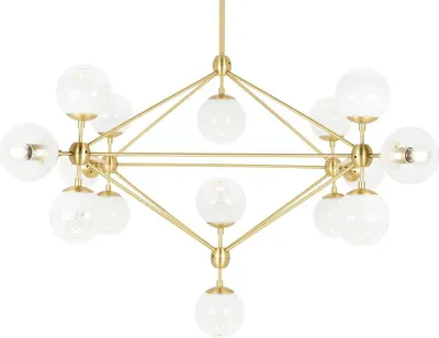 Zdjęcie produktu dla Lampa wisząca PLANETARIO 15 GOLD złota - klosze szronione