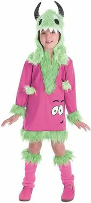 Image de Déguisement pour enfants vert Rose Monster - 7-9 ans