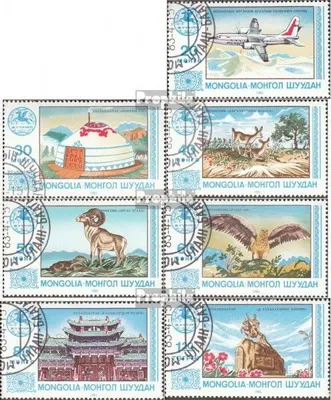 Produktbild von Briefmarken Mongolei 1983 Mi 1553-1559 (kompl.Ausg.) gestempelt Tourismus