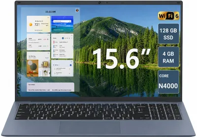 Produktbild von SGIN M15 Notebook - 15,6 Zoll, Intel N4020, 4GB RAM, 128 GB SSD, Win11 Home, Blue