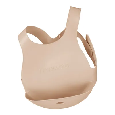 Imagen del producto de Chupete de silicona MINIKOIOI con bolsillo, color beige