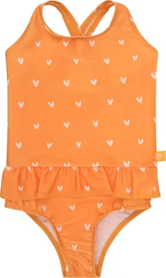 Produktbild von Swim Essentials UV Badeanzug, für Mädchen orange Herzen Muster 110/116
