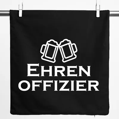 Produktbild von Huuraa Kissenbezug Ehrenoffizier Schützenfest 40x40cm Black Baumwolle Dekokissenbezug Geschenkidee