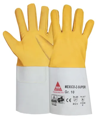 Produktbild von Hase Mexico-Z-Super Schweißerhandschuh aus Ziegennappaleder Größe 7 10 Stk