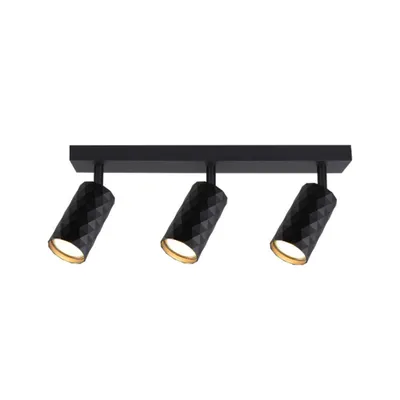 Obrázok produktu pre MasterLED LED stropný reflektor Glamour GU10 čierny 3-ramenný otočný IP20