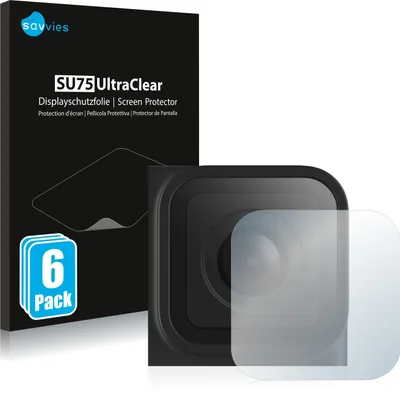 Produktbild von 6x Für GoPro Hero 10 Black Linse (Gehäuse) Schutzfolie Savvies Displayschutz Display Schutz Folie Klar Transparent