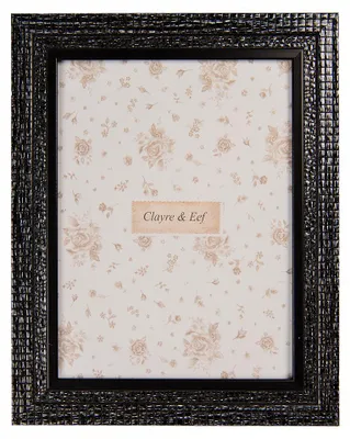 Produktbild von Clayre & Eef Bilderrahmen 13x18 cm Schwarz Kunststoff