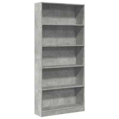 Obrázok produktu pre vidaXL Regál na knihy betón sivá 80x24x176 cm materiál na báze dreva