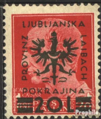 Produktbild von Briefmarken Laibach (Dt.Bes.2.WK.) 1944 Mi 17  postfrisch Aufdruckausgabe