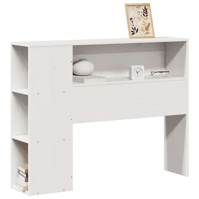 Produktbild von vidaXL Kopfteil mit Stauraum Weiß 75 cm Massivholz Kiefer