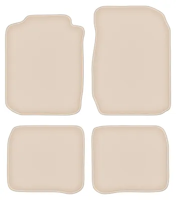 Produktbild von DURBAN Beige Velours-Fußmatten-Set für Toyota Corolla E11 Schrägheck (1997-2001)