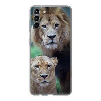 Produktbild von MuchoWow® Handyhülle Schutzhülle Hülle für Samsung Galaxy S21 Plus Porträt - Löwe Silikon Softcase Handy Hülle - Handy-Tasche