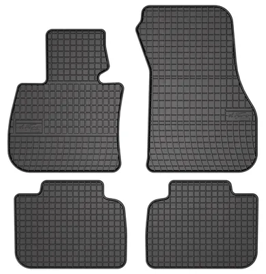 Produktbild von Gummi-Fußmatten für BMW X1 F48 2015-2022 (SUV) – 4-tlg, Schwarz, passgenau – Wielganizator SolidPRO