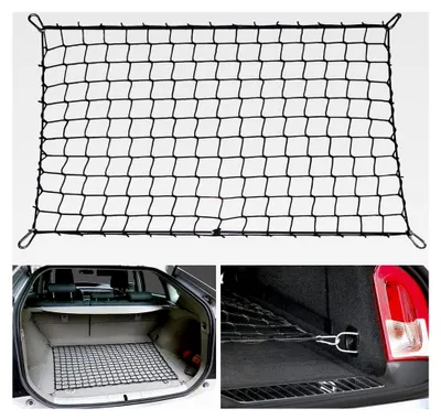 Produktbild von Gepäcknetz für den Kofferraum, elastisches Nylon, schwarz, Aufbewahrungsnetz (45x105mm)