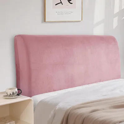 Obrázok produktu pre Poťah na opierku hlavy, zamatový, prachotesný, elastický, umývateľný, ružový, 150 cm