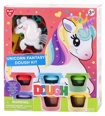 Image de Playgo Fantasy Unicorn Clay Set - 6 pots d'argile