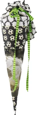 Produktbild von Schultüten Stoffpaneel - Fussball - schwarz/weiß