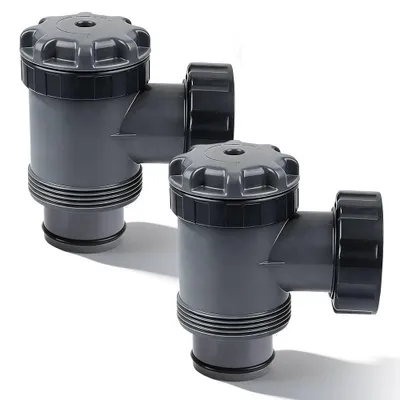 Imagen del producto de Solidchoice - Juego de 2 válvulas con cierre para piscinas, de 38 mm