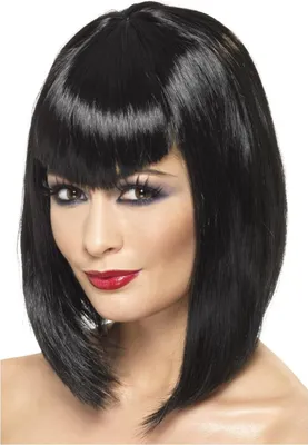 Produktbild von Smiffys - Perücke für Damen SM156 (Einheitsgröße) (Schwarz)