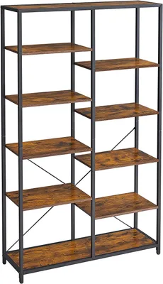 Produktbild von Songmics Bücherregal 5 Ebenen Standregal Vintagebraun Schwarz
