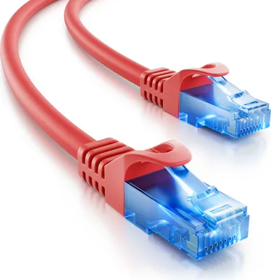 Produktbild von deleyCON 3,0m CAT.6 Ethernet Gigabit Lan Netzwerkkabel RJ45 CAT6 Kabel Patchkabel Kompatibel zu CAT.5 CAT.5e CAT.6a Cat.7 - Rot