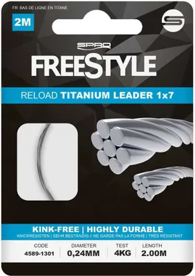 Produktbild von Spro Freestyle Reload Titanium Leader 2M 0,30 mm 8kg