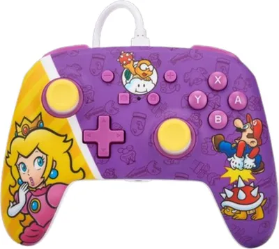 Produktbild von PowerA NSGP0092-01, Gamepad, Nintendo Switch, Kabelgebunden, USB, Violett, Rot, Gelb, 3 m