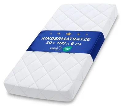Reisebettmatratze 50x100 cm, Schaum, doppelseitig, abnehmbarer Bezug