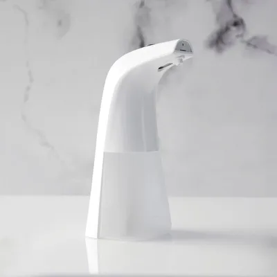 Produktbild von Automatischer Schaumseifenspender - 250 ml - Sensorsteuerung - Stand- oder Wandmontage - USB + Batterie - Nur für Schaumseife - Weiß [51123A]