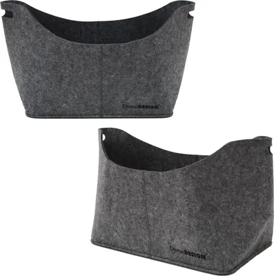 Produktbild von XL Filztasche 40x25x30cm Filzkorb 15KG Kaminholz-Tasche Einkaufskorb Filzkorb