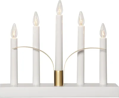 Produktbild von Star Trading 644-13, Leichte Dekorationsfigur, Weiß, IP20, Weiß, 5 Glühbirne(n), E10