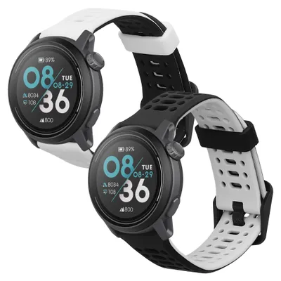 Produktbild von kwmobile 2x Uhrenarmband für COROS PACE 3 / APEX 2 Pro / APEX 46mm / APEX Pro Armband - Fitnesstracker Band Set aus TPU Silikon - Ersatzarmband