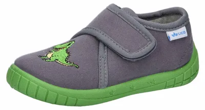 Produktbild von Lico Cookie Boy Hausschuh Grau/Lemon 24 EU