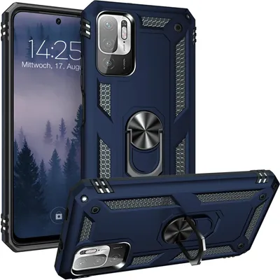 Produktbild von Armor Outdoor Handyhülle für Xiaomi Redmi Note 10 Pro Handy Panzer Case Cover Schutzhülle Farbe: Blau