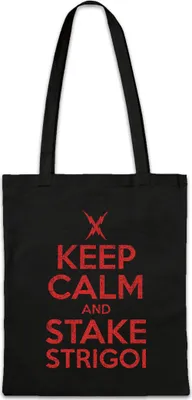 Produktbild von Urban Backwoods Keep Calm And Strake Strigoi, Stofftasche, Farbe: Schwarz