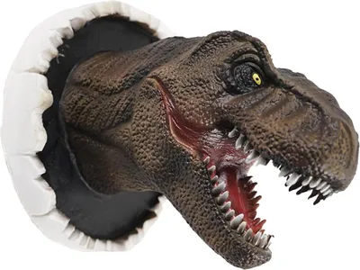 Zdjęcie produktu dla Wiszący na ścianie dinozaur 3D Rzeźba ścienna 22x14x16cm Realistyczny popiersie Wiszący rekwizyt