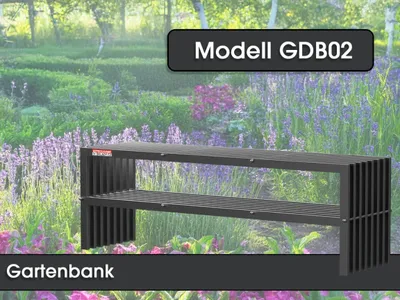 Produktbild von Gartenbank GDB02, 150 x 50 x 40 cm