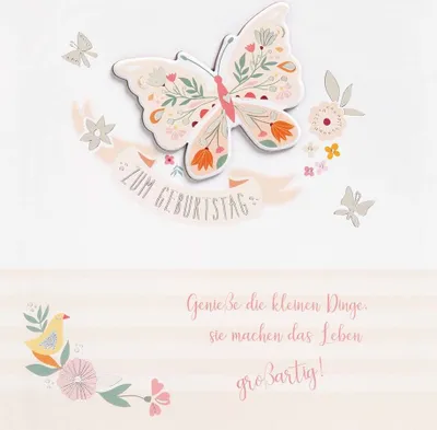 Produktbild von Geburtstag - FEELINGS COLLECTION Karte mit Umschlag plastikfrei